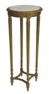 LOUIS XVI STYLE TALL MARBLE TO