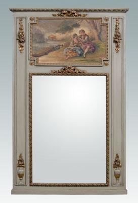 Louis XVI style trumeau , painted