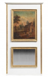LOUIS XVI-STYLE TRUMEAU MIRROR