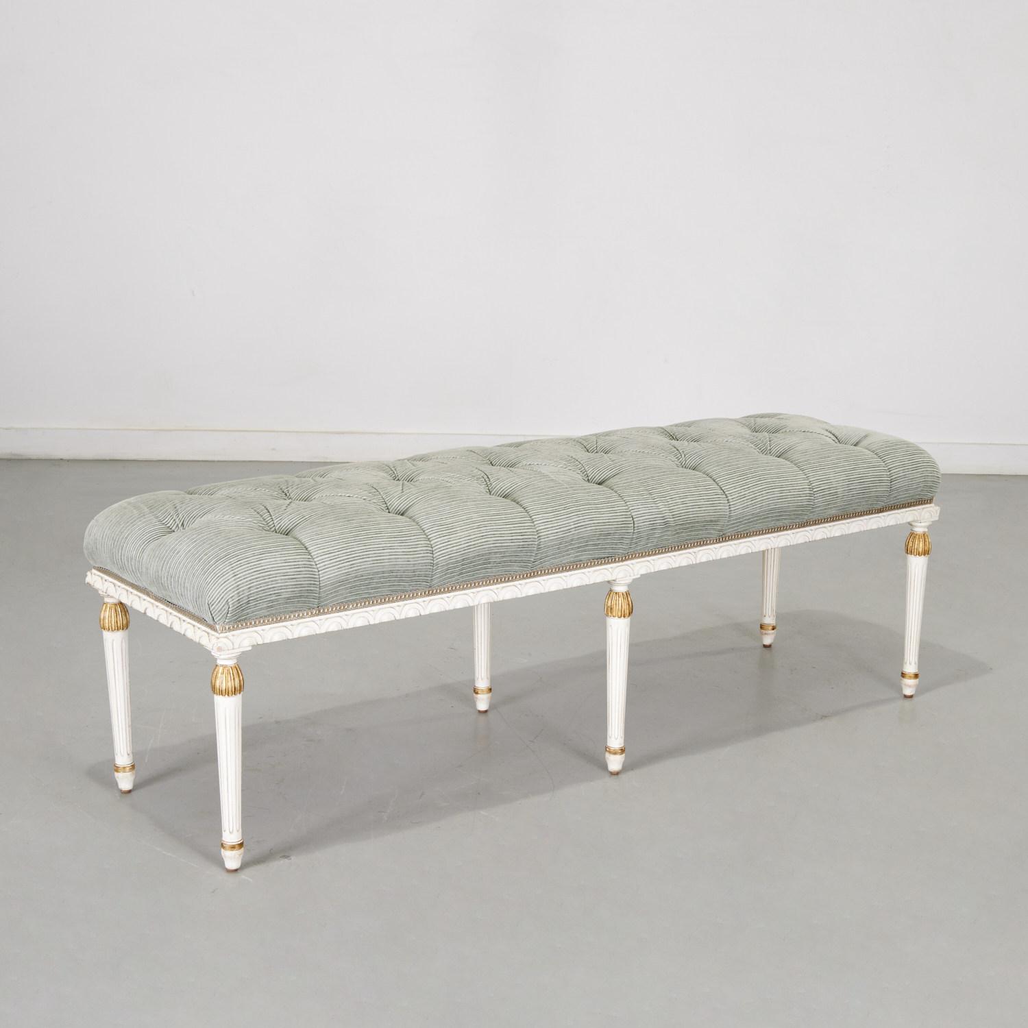 LOUIS XVI STYLE UPHOLSTERED