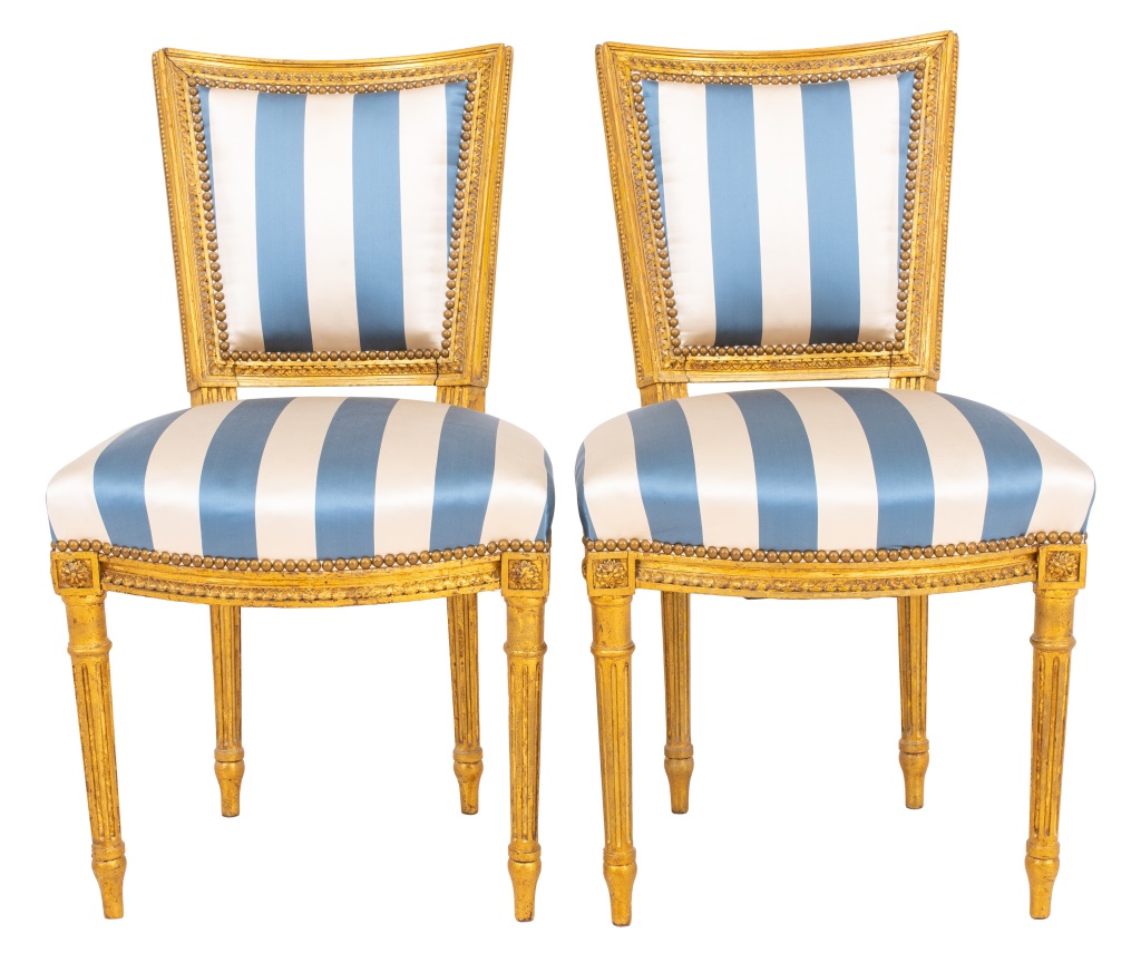 LOUIS XVI STYLE UPHOLSTERED