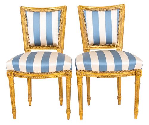 LOUIS XVI STYLE UPHOLSTERED