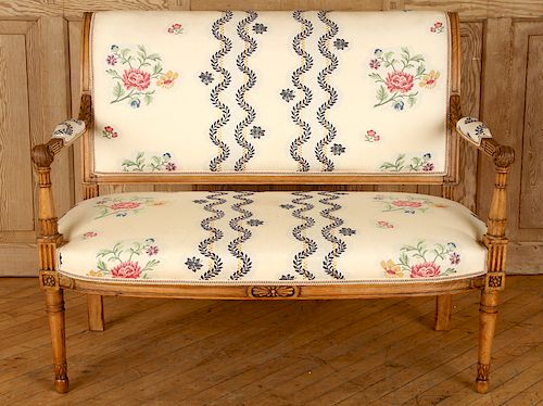 LOUIS XVI STYLE UPHOLSTERED