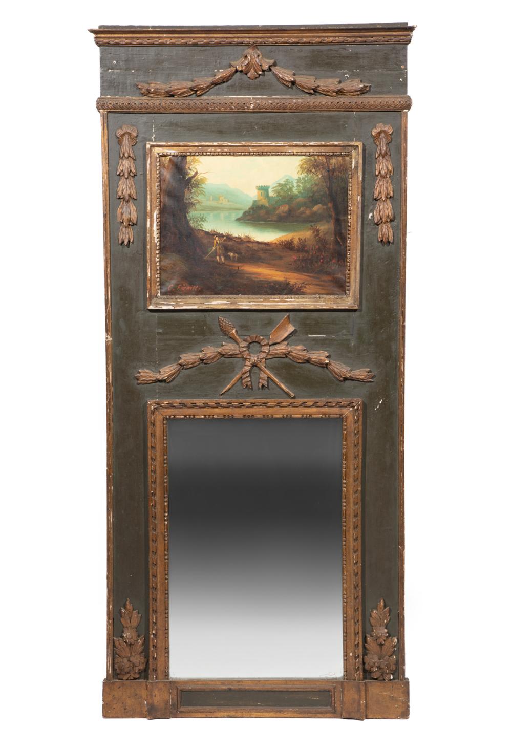 LOUIS XVI-STYLE VERTE PEINTE,