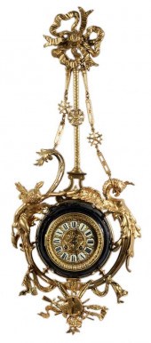 Louis XVI Style Wall Clock Fre