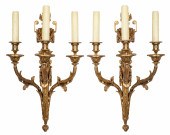 LOUIS XVI STYLE WALL SCONCES,