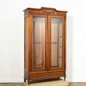 LOUIS XVI STYLE WALNUT GLASS F