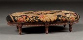 Louis XVI style walnut needlep