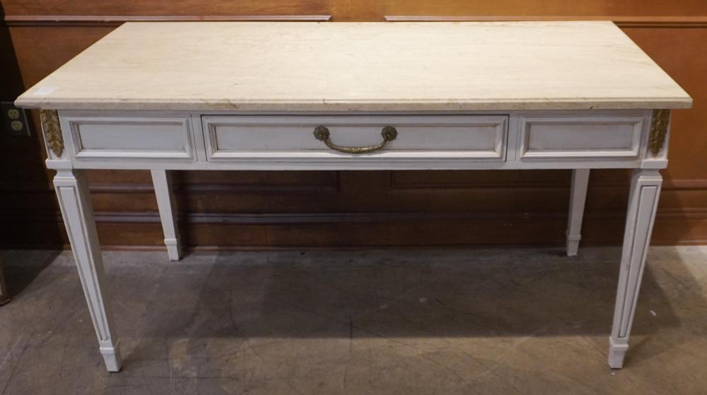 LOUIS XVI STYLE WHITE PAINTED AND