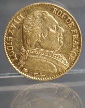 LOUIS XVIII 1814-A 20-FRANCS G