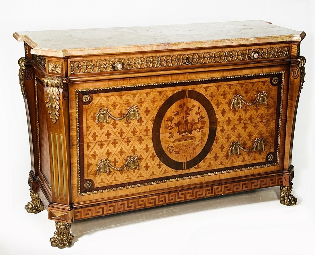 LOUIS XVL STYLE GILT BRONZE