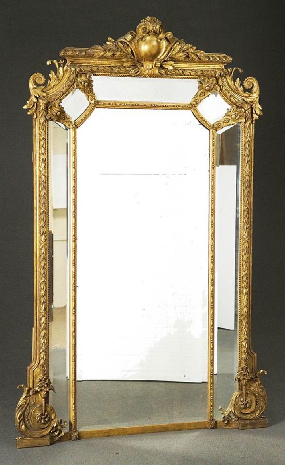 LOUIS XV/XVI STYLE GILT GESSOED