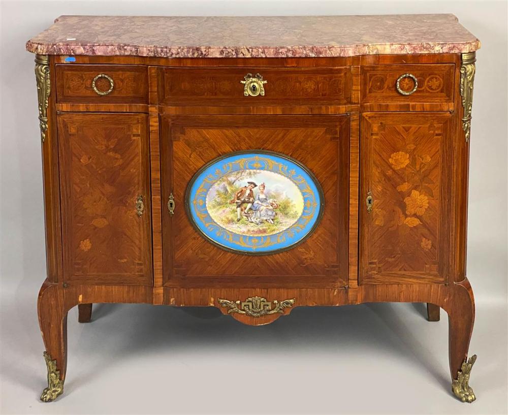 LOUIS XV/XVI STYLE GILT-METAL AND