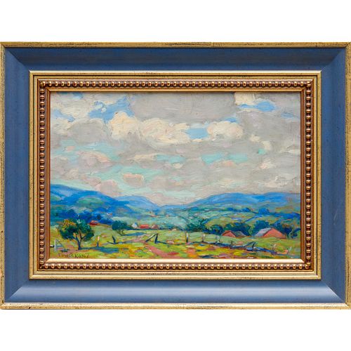 LOUISE KAMP, OIL ON BOARDLouise