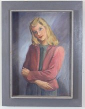 LOUISE LEWIS GILBERT OIL ON CA