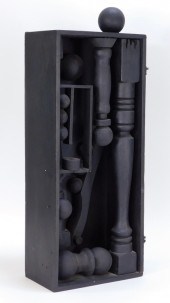 LOUISE NEVELSON BLACK WOOD ASS