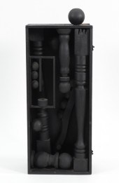 LOUISE NEVELSON PAINTED WOOD A