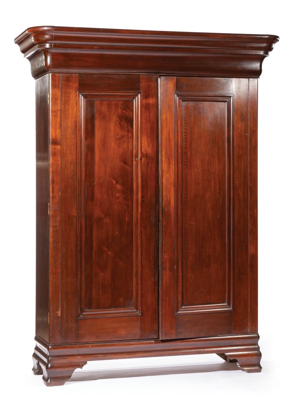 LOUISIANA MAHOGANY ARMOIRELouisiana
