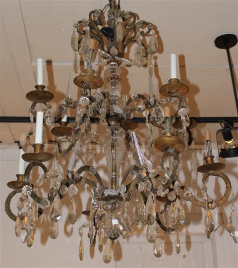 LOUIX XV STYLE BRASS AND GLASS CAGE