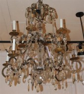 LOUIX XV STYLE BRASS AND GLASS