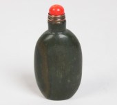 LOVELY GREEN JASPER SNUFF BOTT
