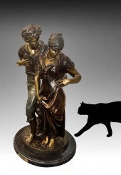 LOVERS BRONZE SIGNED MADRASSI: