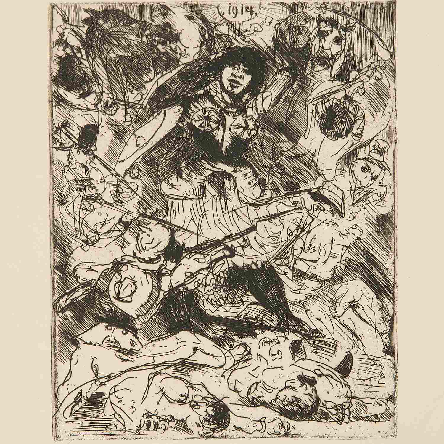 LOVIS CORINTH, DRYPOINT ETCHING,