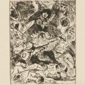 LOVIS CORINTH, DRYPOINT ETCHIN