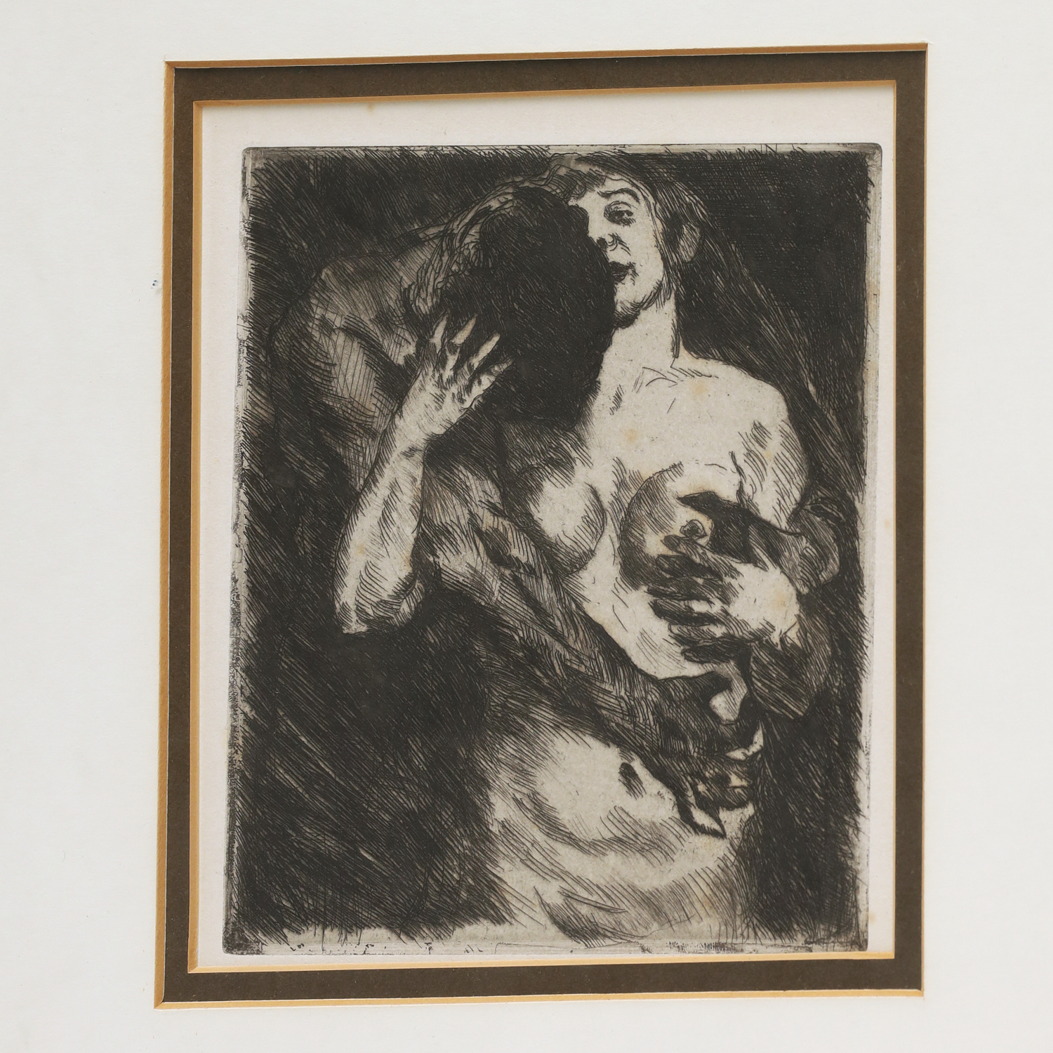 LOVIS CORINTH, DRYPOINT ETCHING,