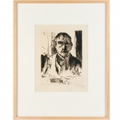 LOVIS CORINTH, DRYPOINT ETCHIN