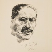 LOVIS CORINTH, LITHOGRAPH, 192