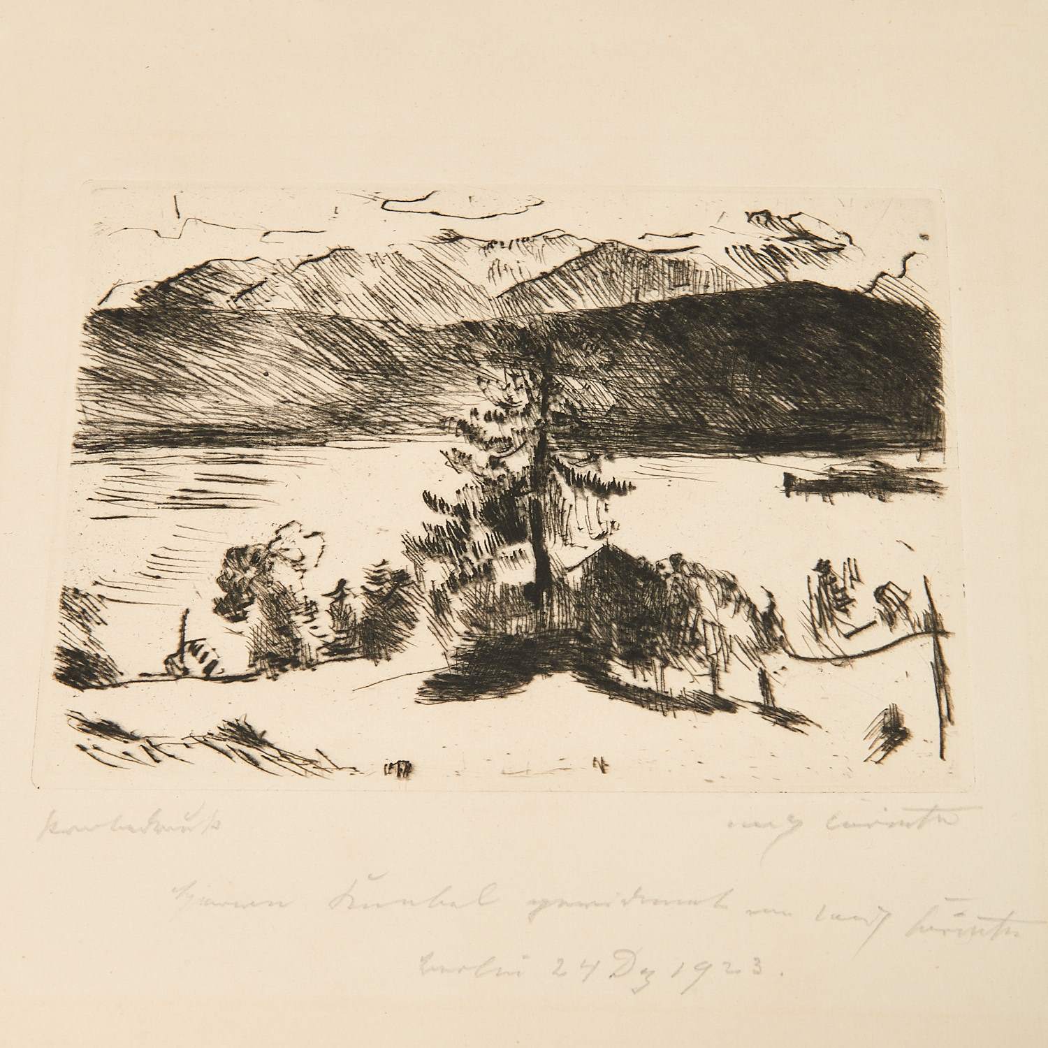 LOVIS CORINTH, RARE DRYPOINT