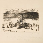 LOVIS CORINTH, RARE DRYPOINT E