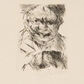 LOVIS CORINTH, RARE DRYPOINT E