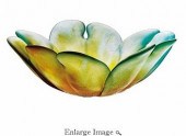 LOV'ORCHID BOWL GREEN AMBER DA