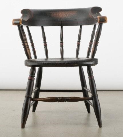 LOW-BACK WINDSOR ARMCHAIR,