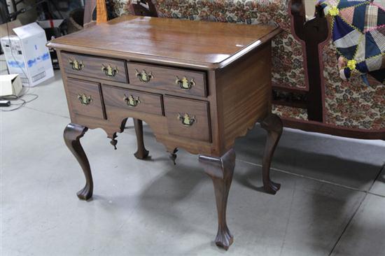 LOW BOY. Mahogany with two over