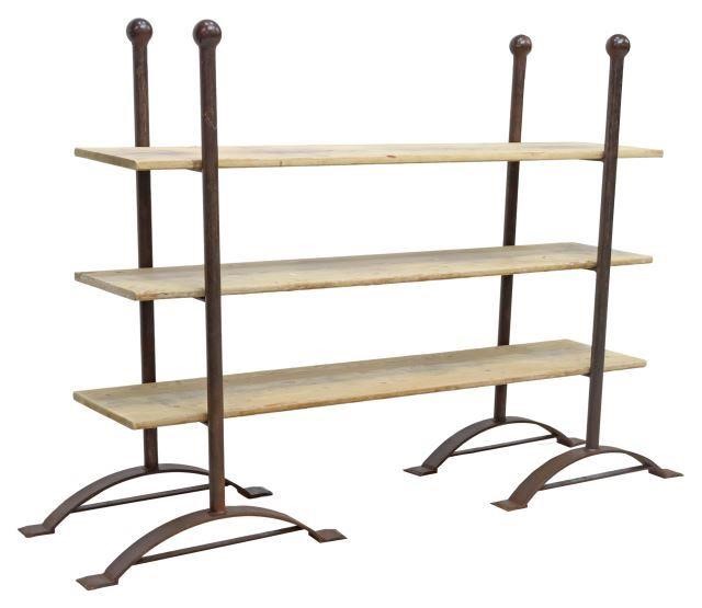LOW RUSTIC IRON FRAME & PINE