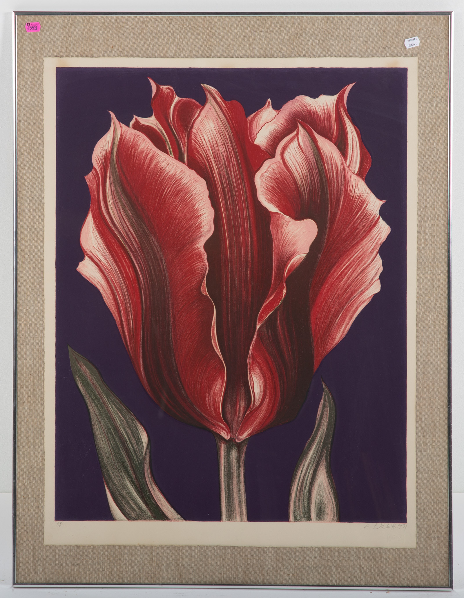 LOWELL NESBITT. FLOWER, COLOR