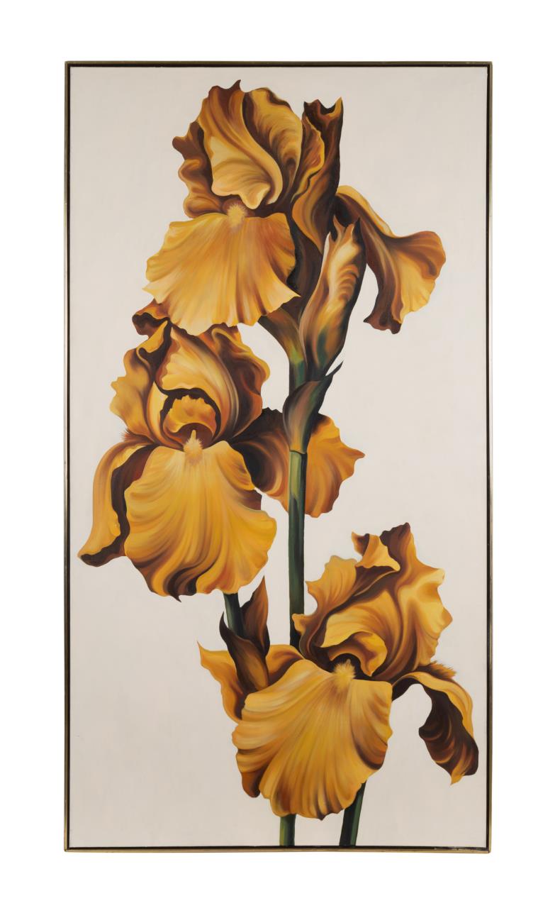 LOWELL NESBITT 'THREE GOLD IRIS'