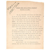LOWELL THOMAS SIGNED DEC 12, 1