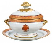 LOWESTOFT PORCELAIN TUREEN AND