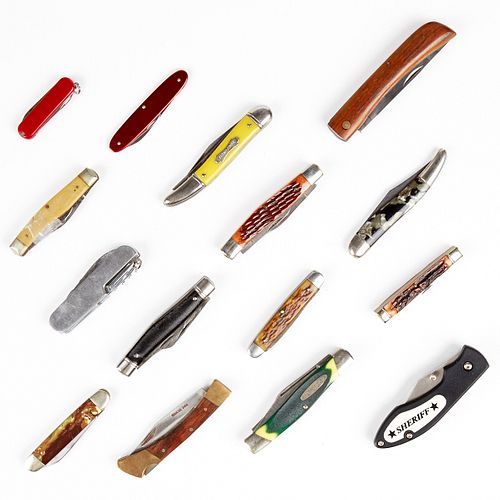 LRG GRP: 15 CUSTOM FOLDING KNIVES -