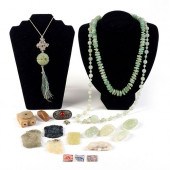 LRG GRP: CHINESE CARVED JADE J