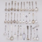 LRG GRP: STERLING FLATWARE & S