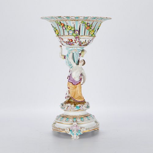 LRG MEISSEN STYLE CENTERPIECE W/