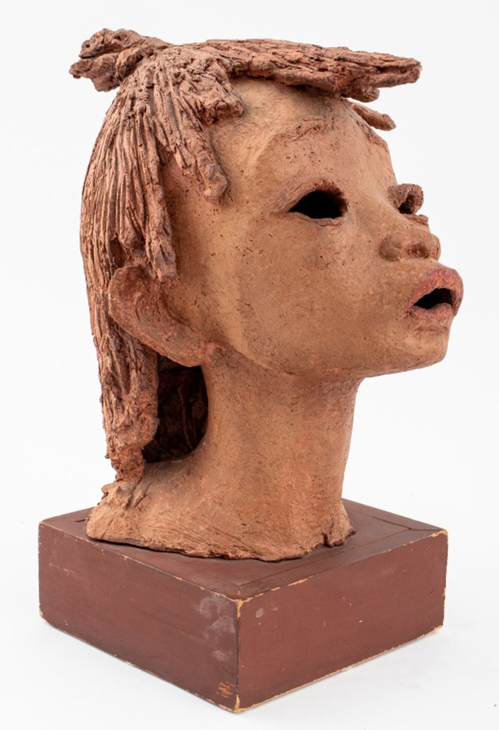 LU DUBLE MID-CENTURY POTTERY BUST