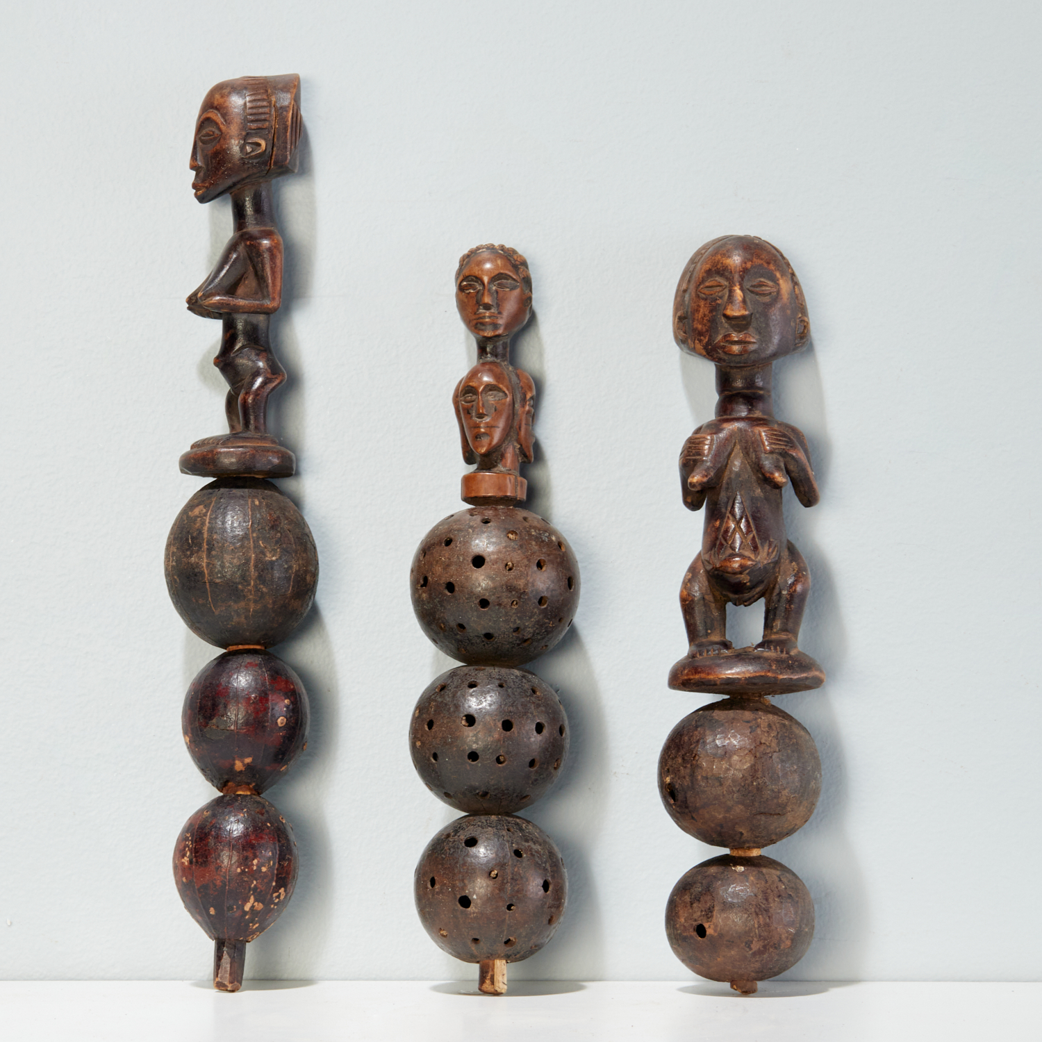 LUBA PEOPLES, (3) CARVED DANCE