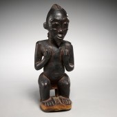 LUBA PEOPLES, CARVED FIGURE OF