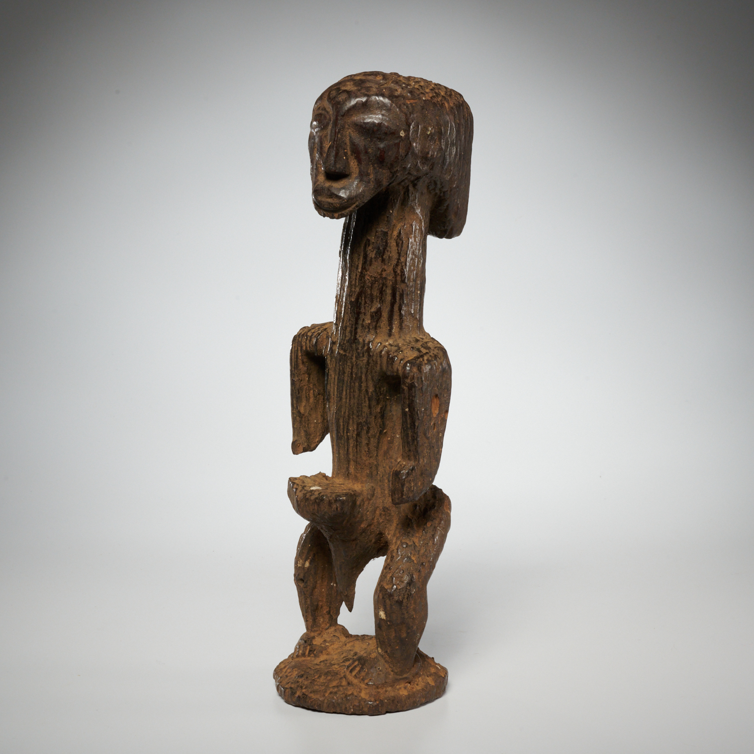 LUBA PEOPLES, CARVED MALE FIGURE